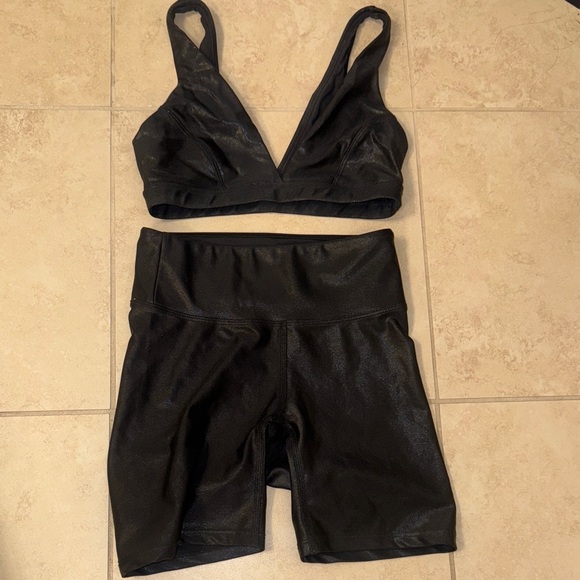 Heroine Sport Pants - Heroine Sport Shimmering Black Active Set